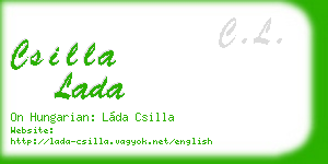 csilla lada business card